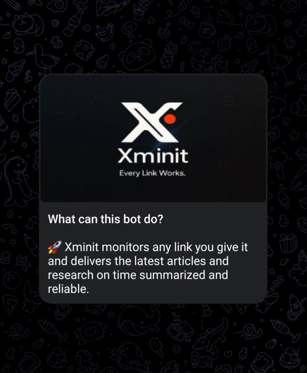 Xminit bot screenshot placeholder